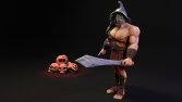 Gladiator and Skulls 