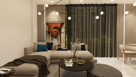 Villa İç Mekan Tasarımı 3d