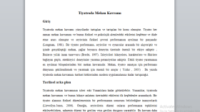 Tiyatroda Mekan kavramını  yazdım