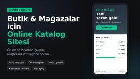 butik ve mağazalar için ürünlü web katalog sitesi yaparım