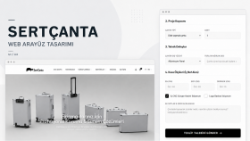 SertÇanta için kurumsal web arayüz tasarımı
