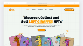10FT Gıraffes NFT Web Arayüz Tasarımı
