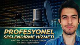 youtube videolarınız için seslendirme yaparım