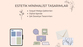 estetik sosyal medya gönderileri , ajandalar tasarlarım