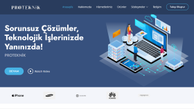 Proteknik Store web sitesi