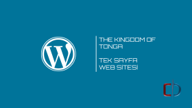 Tonga - Tek Sayfa Websitesi