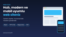 react ile hızlı ve mobil uyumlu web sitenizi yaparım