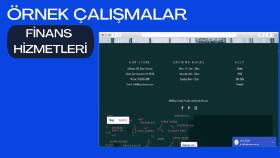 Finans İşletmeleri Tasarlanan Örnek Website