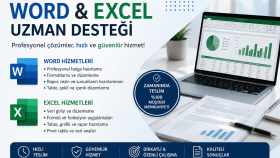Office programları üzerine işlerinizi yapabilirim