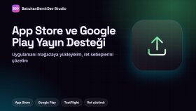 uygulamanızı App Store ve Google Play'e yüklerim