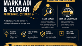 markanıza özgün isim ve akılda kalıcı sloganlar hazırlıyorum