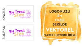 eski logolarınızı vektörel ve baskıya hazır hale getiririm