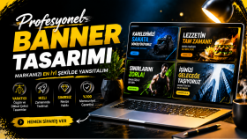 profesyonel web ve sosyal medya banner tasarımı yaparım