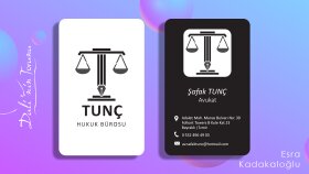 Tunç Hukuk Bürosu | Kartvizit Tasarımı