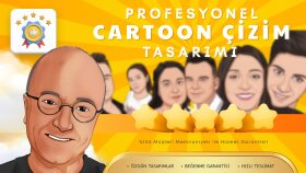 fotoğraflarınızı çizgifilm karakteri olarak çizebilirim