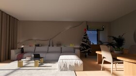 Ataşehir 1+1 daire iç mekan 3d tasarım 