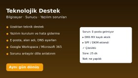 bilgisayar ve yazılım sorunlarınızı uzaktan çözerim