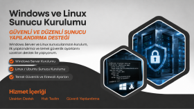 windows ve linux sunucularınızı kurarım