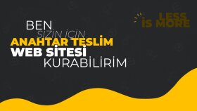 anahtar teslim web sitesi yaparım