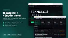 Blog Sitesi Taşıma ve Yönetim Paneli