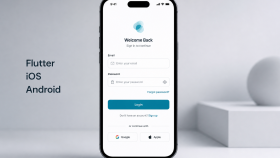 Flutter iOS ve Android mockup