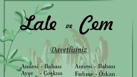 Düğün davetiyesi tasarımı
