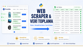 pythonla web scraper ve veri toplama scriptleri geliştiririm