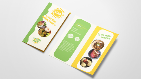 veggie meal konsept bröşür tasarımı