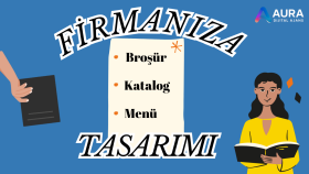 sizin için broşür, katalog, menü tasarımları yaparım