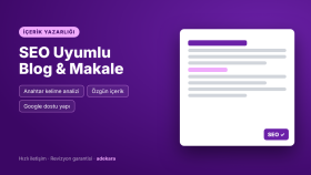 SEO uyumlu ve özgün blog yazıları yazarım