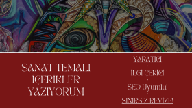 sanat ile ilgili SEO uyumlu içerik yazabilirim