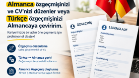 Almanca özgeçmişinizi ve CV düzenlerim