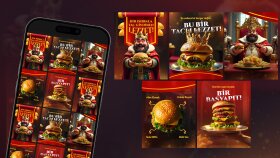 Burger Markası Sosyal Medya Tasarımı