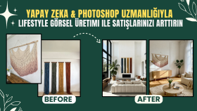 Etsy ve Amazon için gerçekçi ürün görseli hazırlayabilirim