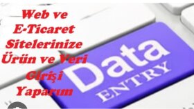 e-ticaret siteleri için ürün veri girişi yaparım