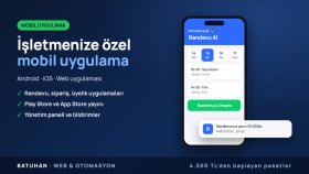 işletmenize özel Android ve iOS mobil uygulama yaparım