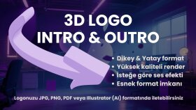 3d logo intronuzu oluştururum