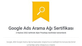 Google ads sertifikalar