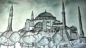 karakalem ile mimari eskiz ve ilustrasyon yapabilirim