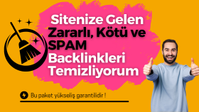 zararlı ve kötü backlink temizliği yaparım