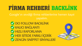 sitenizi firma rehberlerine kalıcı olarak eklerim