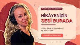 metinlerinizi profesyonel kadın sesiyle seslendiririm
