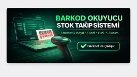 barkod okuyucu ile çalışan stok takip programı yaparım
