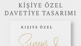 sizlerin özel günleriniz için davetiye tasarlayabilirim