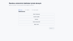 Sektöre Özel Web Randevu ve Takip Sistemi