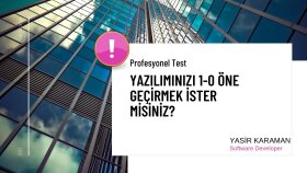 yazılımlarınızın testlerini yapabilirim