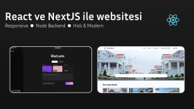 React ve NextJS ile istediğiniz web sitesini yapabilirim