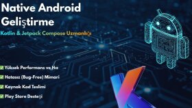 kotlin ile modern native android uygulama geliştiriyorum
