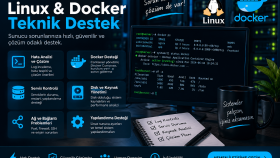 Linux ve Docker sunucu sorunlarınıza teknik destek veriyorum