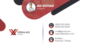 Kartvizit Tasarımı 1 (Kırmızı)